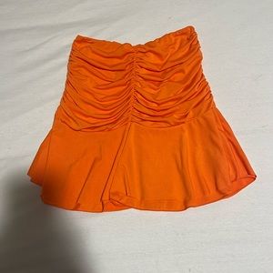 orange skirt